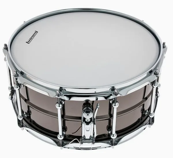 Ludwig 14"x6,5" Universal Brass Chrom detalj 3