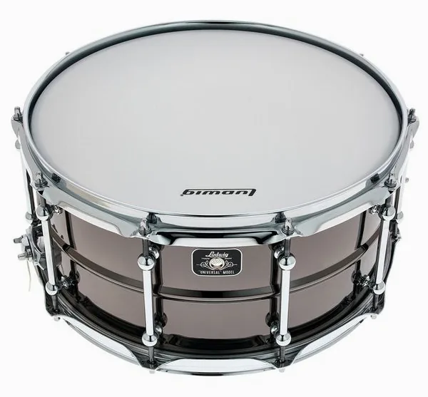 Ludwig 14"x6,5" Universal Brass Chrom framifrån