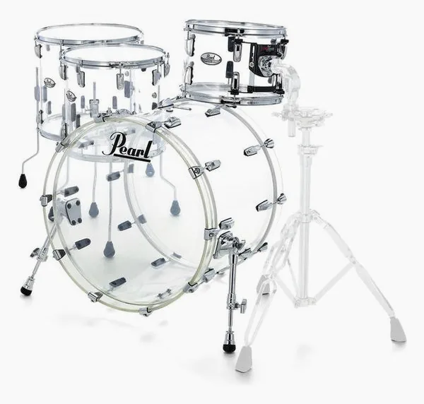 Pearl Crystal Beat Rock Clear framifrån